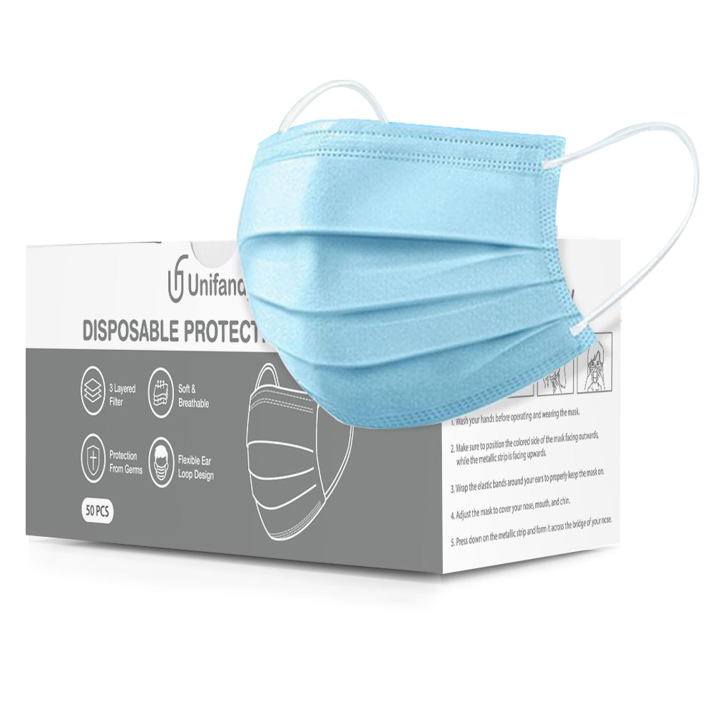 UNIFANDY DISPOSABLE PROTECTIVE MASK (PACK OF 50)