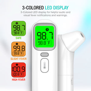 EasyEast Forehead & Ear Non-Contact Thermometer [FDA 510k Cleared]
