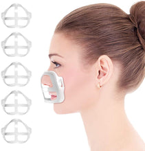 Load image into Gallery viewer, EasyEast 5 Pack Mask Bracket Inner Support Frame Designed for Homemade Cloth Mask, 3D Mask Plastic Basket for More Breathing Space, Washable Reusable