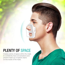 Load image into Gallery viewer, EasyEast 5 Pack Mask Bracket Inner Support Frame Designed for Homemade Cloth Mask, 3D Mask Plastic Basket for More Breathing Space, Washable Reusable