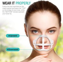 Load image into Gallery viewer, EasyEast 5 Pack Mask Bracket Inner Support Frame Designed for Homemade Cloth Mask, 3D Mask Plastic Basket for More Breathing Space, Washable Reusable