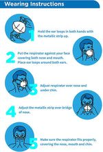 Load image into Gallery viewer, BYD CARE KN95 Respirator Mask - 50 Pack - EarLoop & Tight Fit