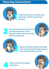 Load image into Gallery viewer, BYD CARE KN95 Respirator Mask - 20 Pack - Head Strap & Tight Fit