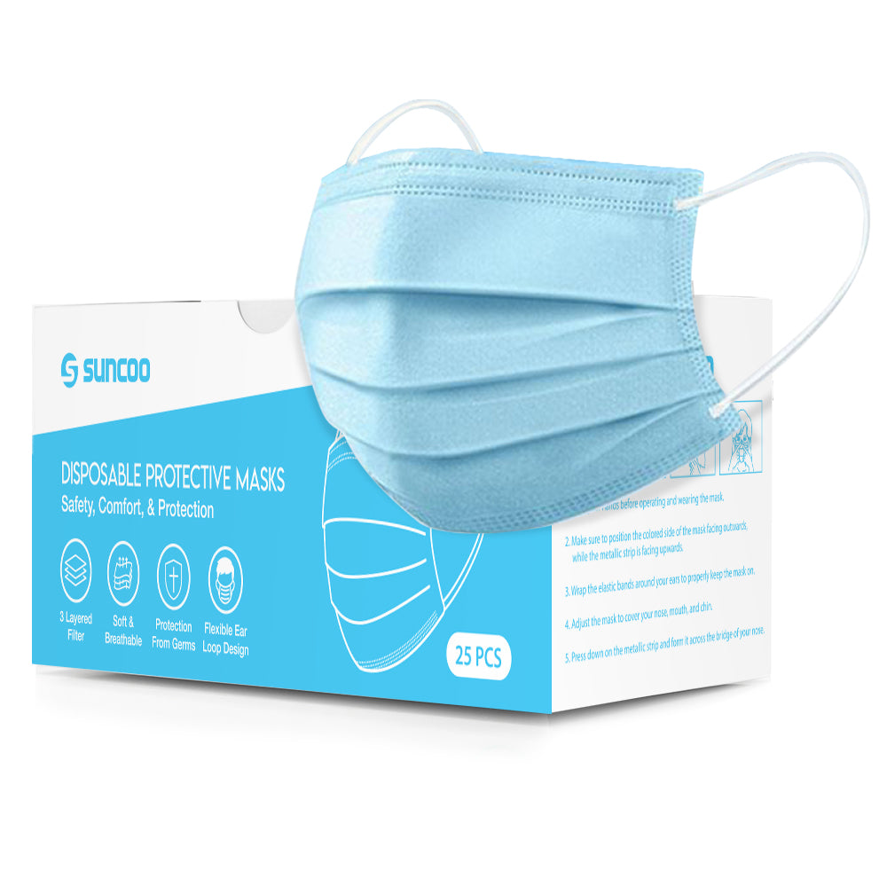 SUNCOO DISPOSABLE PROTECTIVE MASK (PACK OF 25)