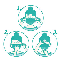 Load image into Gallery viewer, BYD CARE Single Use Disposable 3-Ply Mask, ASTM Level 3 [50 pcs]
